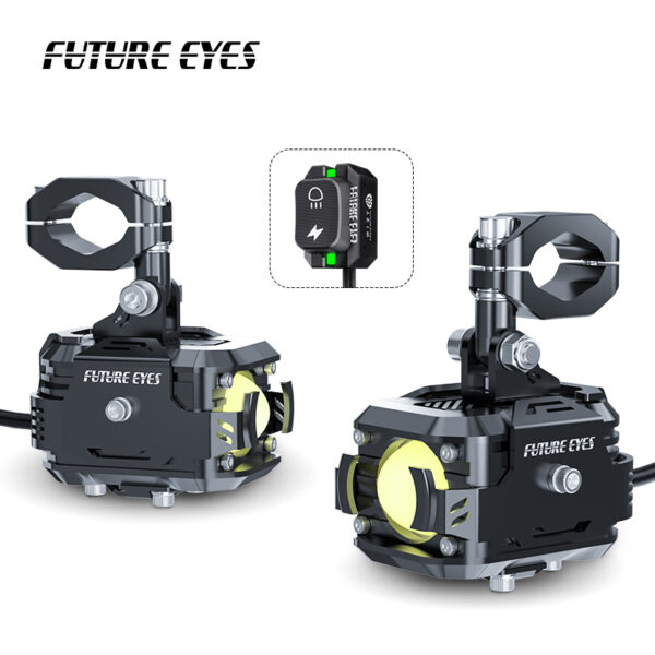 ΠΡΟΒΟΛΑΚΙΑ ΜΗΧΑΝΗΣ LED FUTURE EYES F150 ΚΙΤΡΙΝΟ-ΛΕΥΚΟ