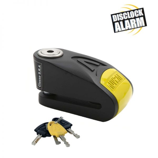 AUVRAY-ΚΛΕΙΔΑΡΙΑ ΔΙΣΚΟΦΡΕΝΟΥ ΜΕ ALARM Ø 14 mm ΜΑΥΡΗ-ΚΙΤΡΙΝΗ