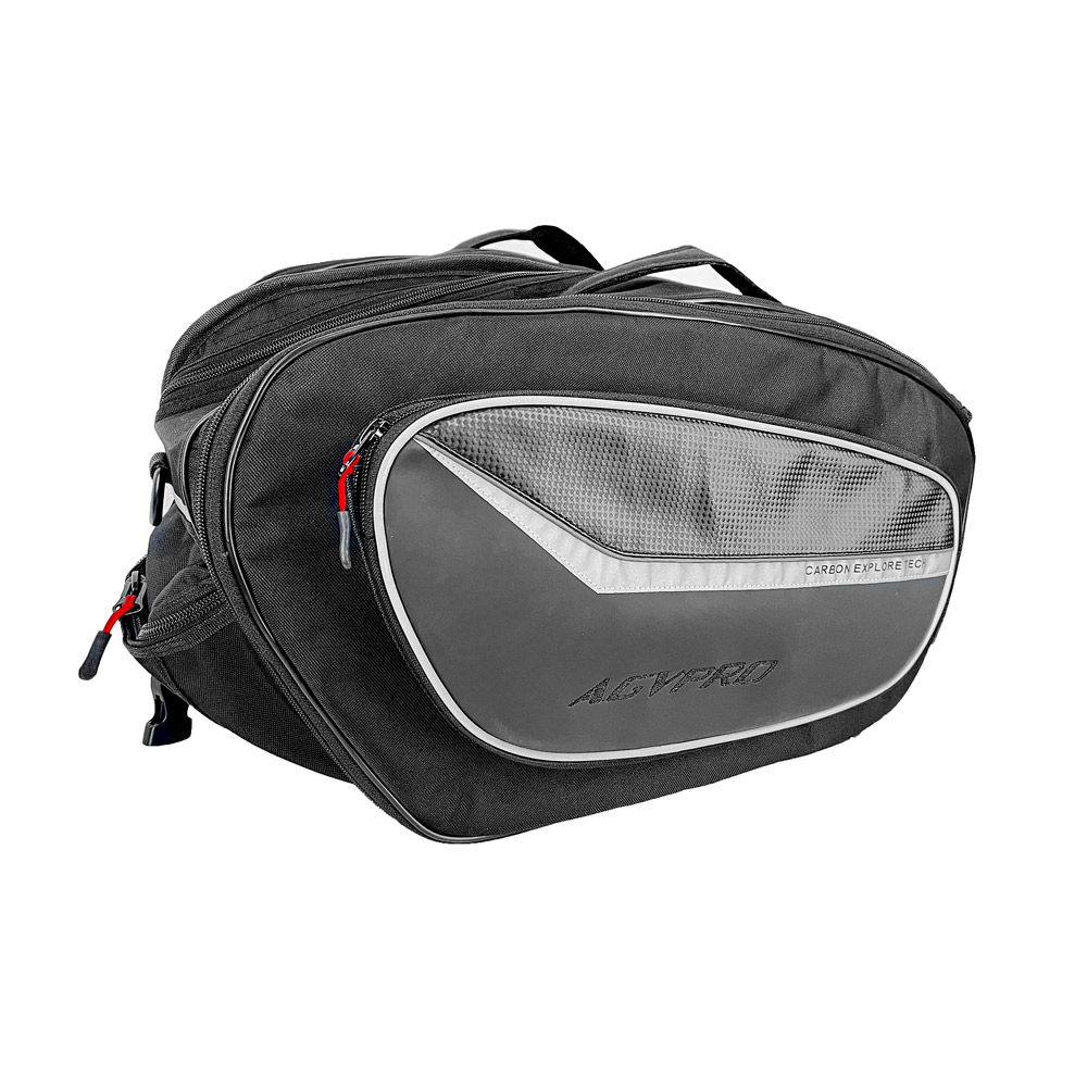  AGVPRO G350 EXPLORER ΑΔΙΑΒΡΟΧΕΣ ΤΣΑΝΤΕΣ ΠΛΑΪΝΕΣ 36/58L CARBON ΜΑΥΡΕΣ