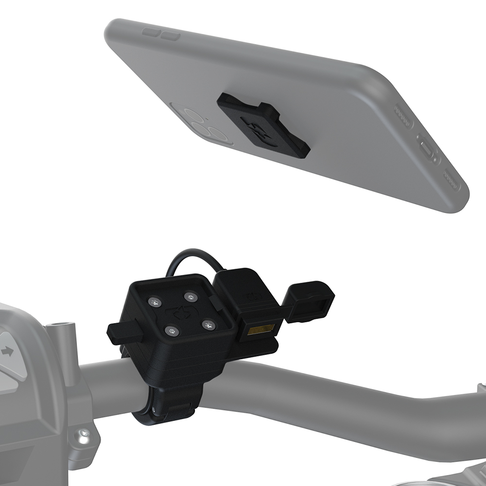 ΒΑΣΗ ΚΙΝΗΤΟΥ ΓΙΑ ΤΙΜΟΝΙ ΜΕ USB Type A ΦΟΡΤΙΣΤΗ Oxford CLIQR USB-A Handlebar Mount OX866