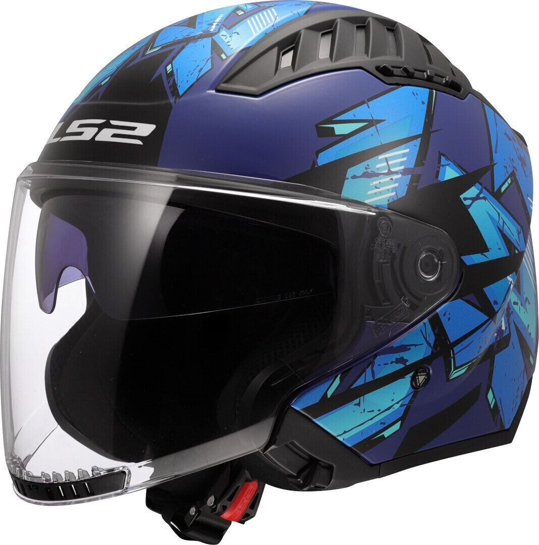 LS2 COPTER II OF600 KANJI GLOSS BLUE