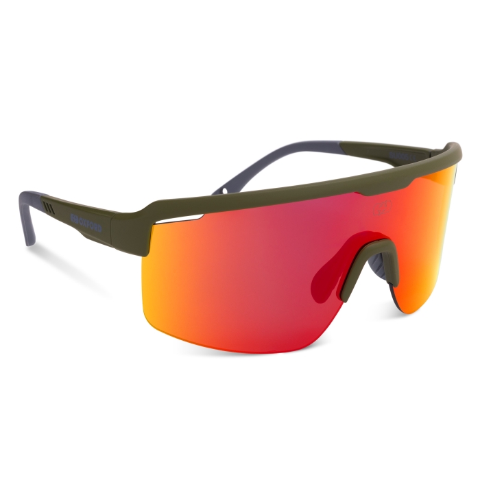 ΓΥΑΛΙΑ ΗΛΙΟΥ OXFORD Pave Green Frame Orange Mirror Lens Sunglasses SU005 