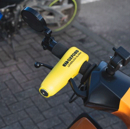 OXFORD - ΚΛΕΙΔΑΡΙΑ ΦΡΕΝΟΥ ΜΕ ΣΥΝΑΓΕΡΜΟ LeverLock Alarm Yellow LK302 