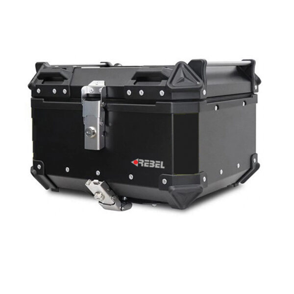 REBEL ΜΠΑΓΚΑΖΙΕΡΑ ΜΟΤΟΣΥΚΛΕΤΑΣ ΑΛΟΥΜΙΝΙΟΥ MP-R1765BLK ΜΑΥΡΗ 65 LT (ΝΕΕΣ ΧΑΜΗΛΟΤΕΡΕΣ ΤΙΜΕΣ!)