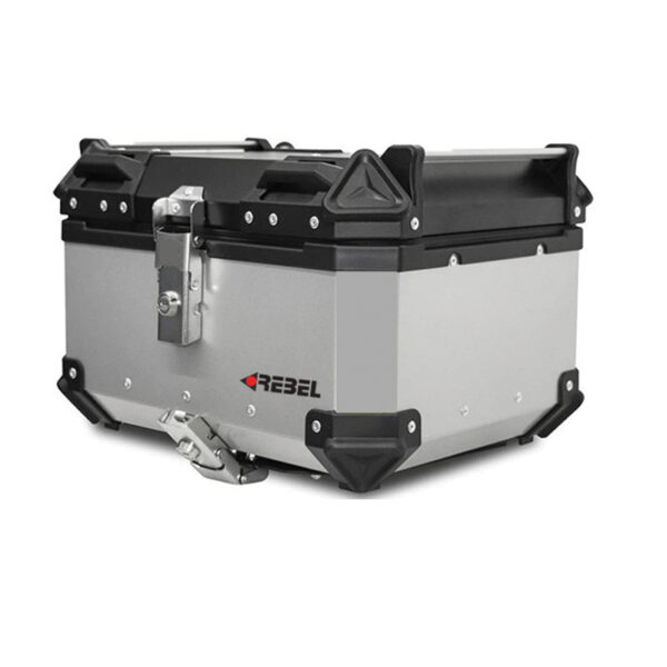 REBEL ΜΠΑΓΚΑΖΙΕΡΑ ΜΟΤΟΣΥΚΛΕΤΑΣ ΑΛΟΥΜΙΝΙΟΥ MP-R1765SLV ΑΣΗΜΙ 65 LT (ΝΕΕΣ ΧΑΜΗΛΟΤΕΡΕΣ ΤΙΜΕΣ!)