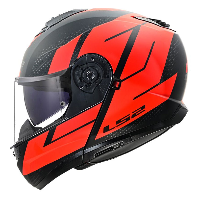 LS2 FF908 STROBE II CODE MATT BLACK RED