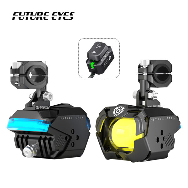  ΠΡΟΒΟΛΑΚΙΑ ΜΗΧΑΝΗΣ LED ΥΨΗΛΗΣ ΙΣΧΥΟΣ FUTURE EYES F30P,ΛΕΥΚΟ-ΛΕΥΚΟ DRL: ΜΠΛΕ