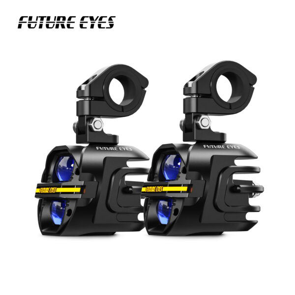 ΠΡΟΒΟΛΑΚΙΑ ΜΗΧΑΝΗΣ LED ΥΨΗΛΗΣ ΙΣΧΥΟΣ FUTURE EYES X80 ΚΙΤΡΙΝΟ-ΛΕΥΚΟ